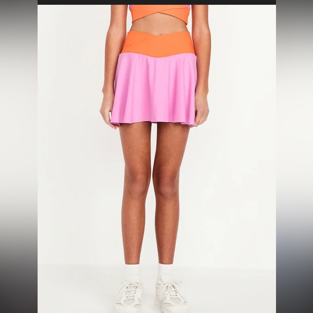 Girls crossover powersoft colorblock skort